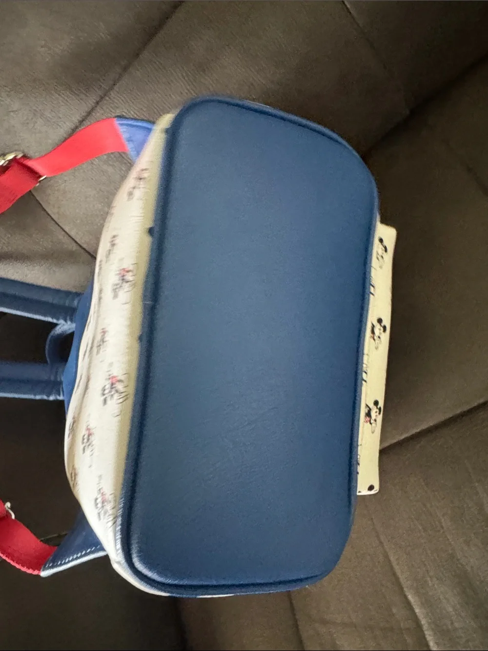 Loungefly White, Blue & Red Mickey Mouse Mini Backpack
